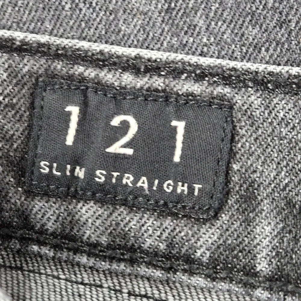 Lucky Brand Men Jeans 32X32 Gray Denim 121 Slim Straight Zipper 32
